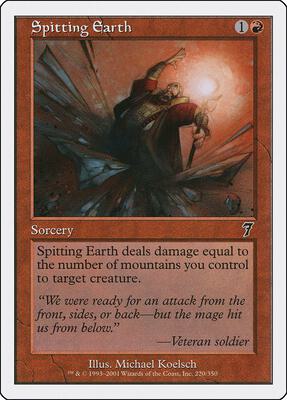 Spitting Earth card from 7th Edition
