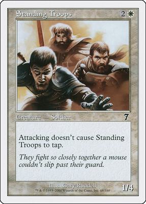 Standing Troops card from 7th Edition