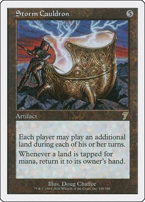 Storm Cauldron card from 7th Edition