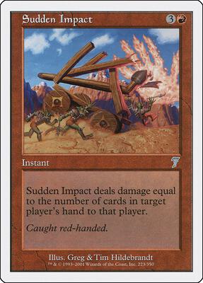 Sudden Impact card from 7th Edition