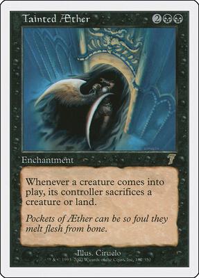 Tainted Aether card from 7th Edition