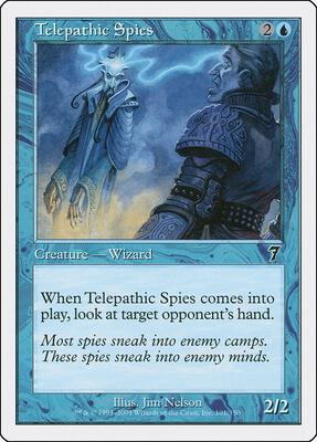 Telepathic Spies card from 7th Edition