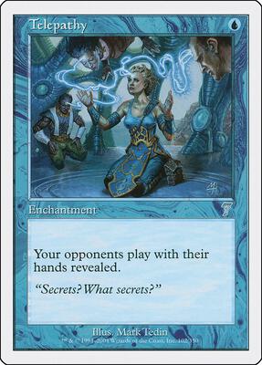 Telepathy card from 7th Edition