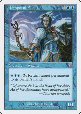 Temporal Adept card from 7th Edition