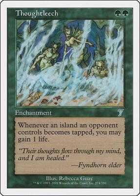 Thoughtleech card from 7th Edition