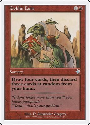 Goblin Lore card from Starter 1999