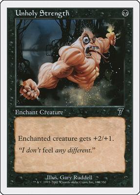 Unholy Strength card from 7th Edition