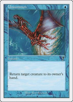 Unsummon card from 7th Edition