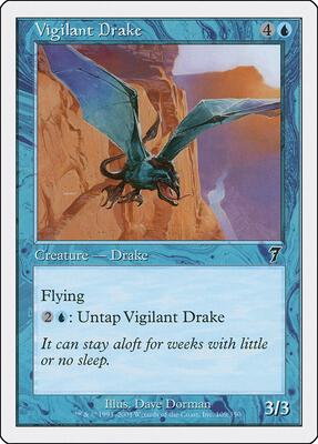 Vigilant Drake card from 7th Edition