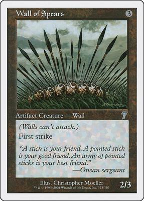 Wall of Spears card from 7th Edition