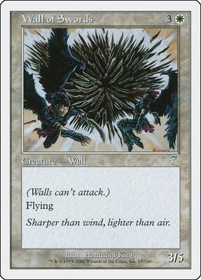 Wall of Swords card from 7th Edition