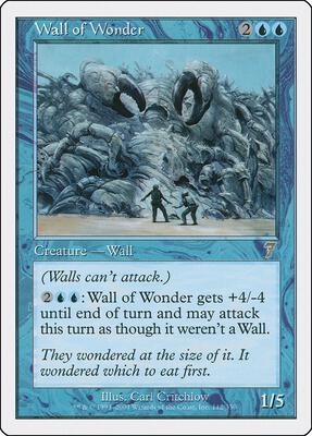 Wall of Wonder card from 7th Edition