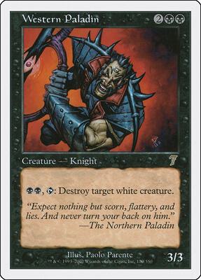 Western Paladin card from 7th Edition