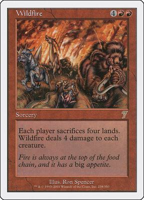Wildfire card from 7th Edition