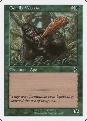 Gorilla Warrior card from Starter 1999