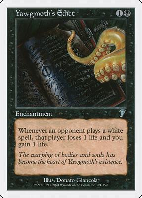 Yawgmoth's Edict card from 7th Edition