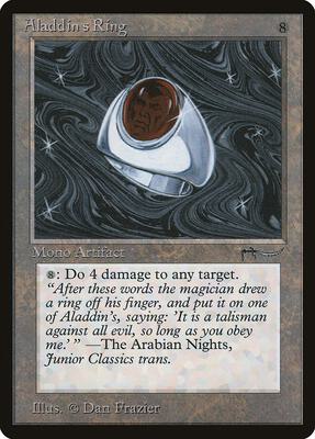 Aladdin's Ring card from Arabian Nights