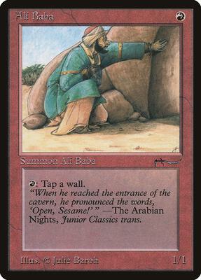 Ali Baba card from Arabian Nights