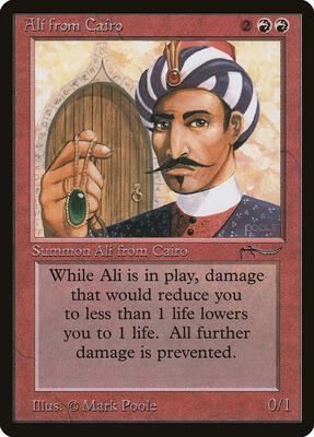 Ali from Cairo card from Arabian Nights