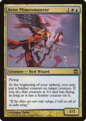 Aven Mimeomancer card from Alara Reborn