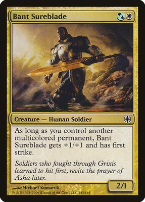 Bant Sureblade card from Alara Reborn