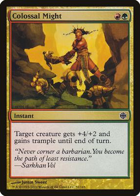 Colossal Might card from Alara Reborn