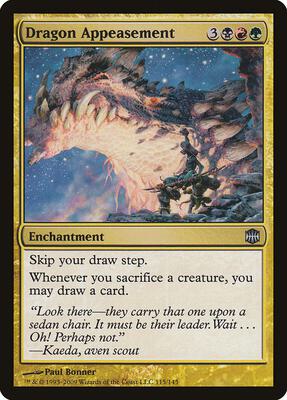 Dragon Appeasement card from Alara Reborn