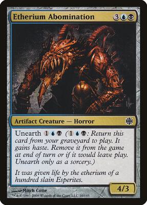 Etherium Abomination card from Alara Reborn