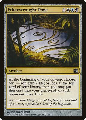 Etherwrought Page card from Alara Reborn