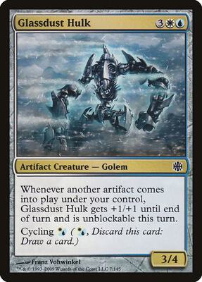 Glassdust Hulk card from Alara Reborn