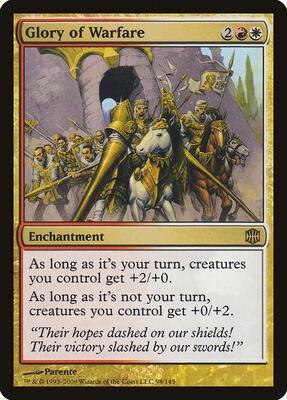 Glory of Warfare card from Alara Reborn