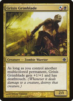 Grixis Grimblade card from Alara Reborn