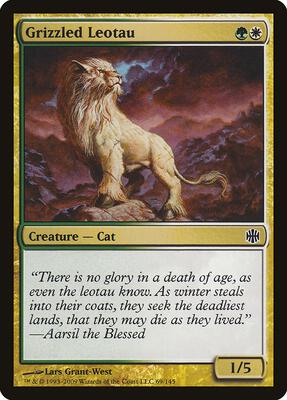 Grizzled Leotau card from Alara Reborn