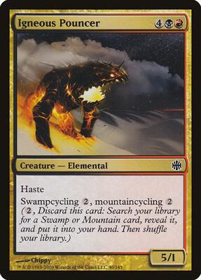Igneous Pouncer card from Alara Reborn