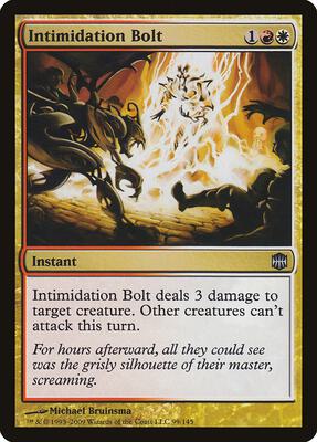 Intimidation Bolt card from Alara Reborn