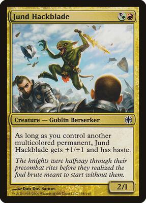 Jund Hackblade card from Alara Reborn