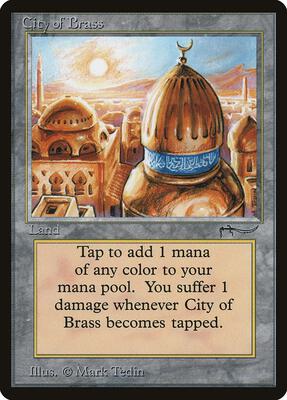 City of Brass card from Arabian Nights