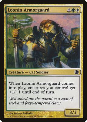 Leonin Armorguard card from Alara Reborn