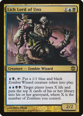 Lich Lord of Unx card from Alara Reborn