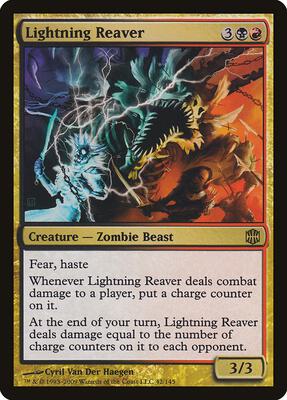 Lightning Reaver card from Alara Reborn
