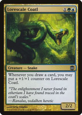 Lorescale Coatl card from Alara Reborn