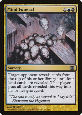 Mind Funeral card from Alara Reborn