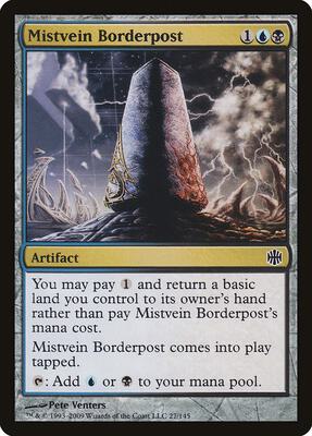 Mistvein Borderpost card from Alara Reborn