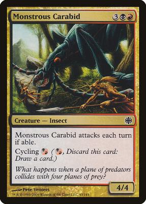 Monstrous Carabid card from Alara Reborn