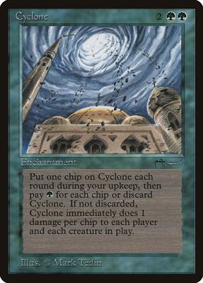 Cyclone card from Arabian Nights