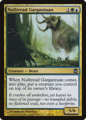 Nulltread Gargantuan card from Alara Reborn