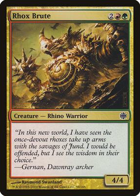 Rhox Brute card from Alara Reborn