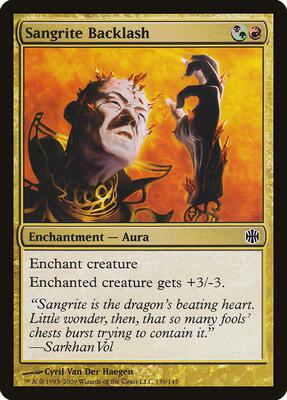 Sangrite Backlash card from Alara Reborn