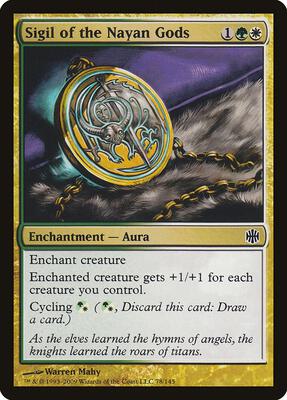 Sigil of the Nayan Gods card from Alara Reborn