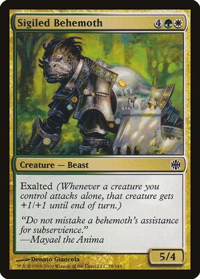 Sigiled Behemoth card from Alara Reborn